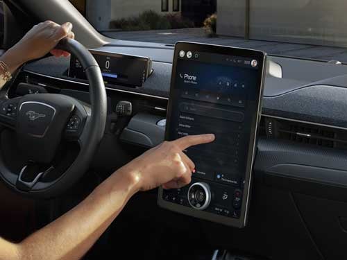 2023 Ford Mustang Mach-E view of touchscreen display