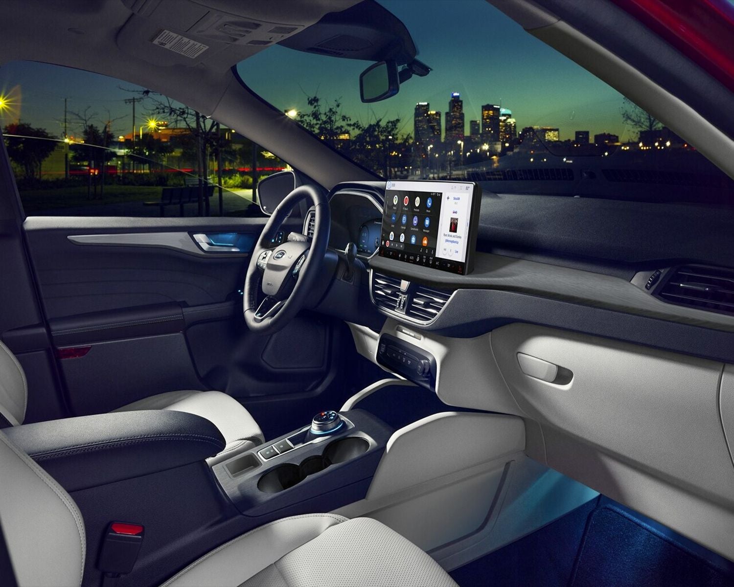 Interior view of the 2024 Ford Escape