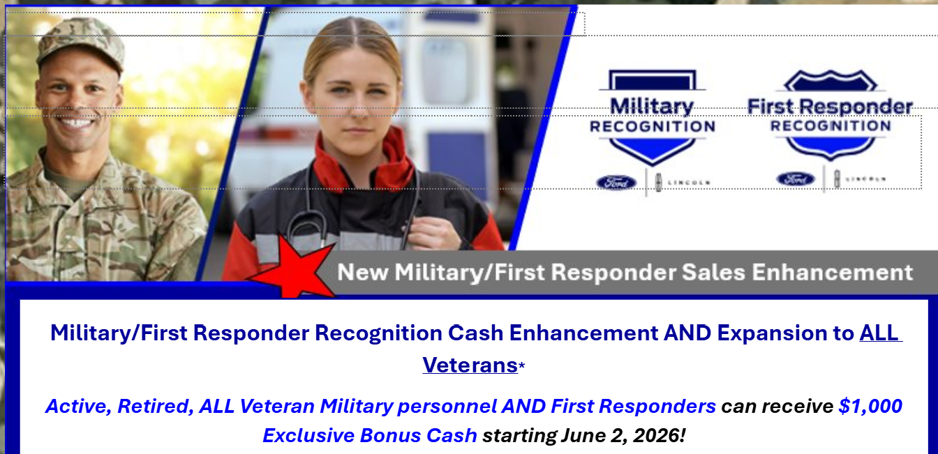 Military. First Responder Offer